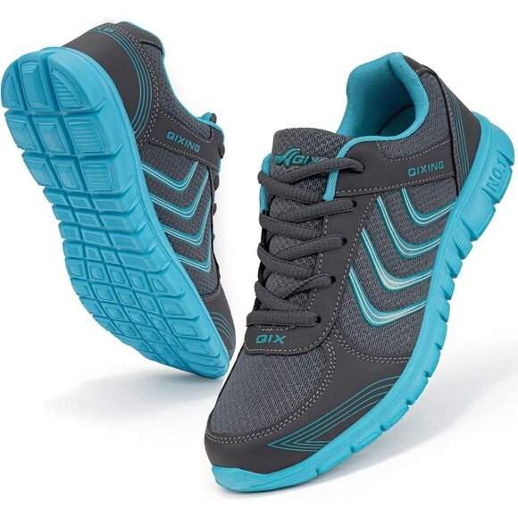 🆕Grey Mesh Running Shoes for Women 2025, Lightweight Breathable Tennis Sneakers - Picture 1 of 5